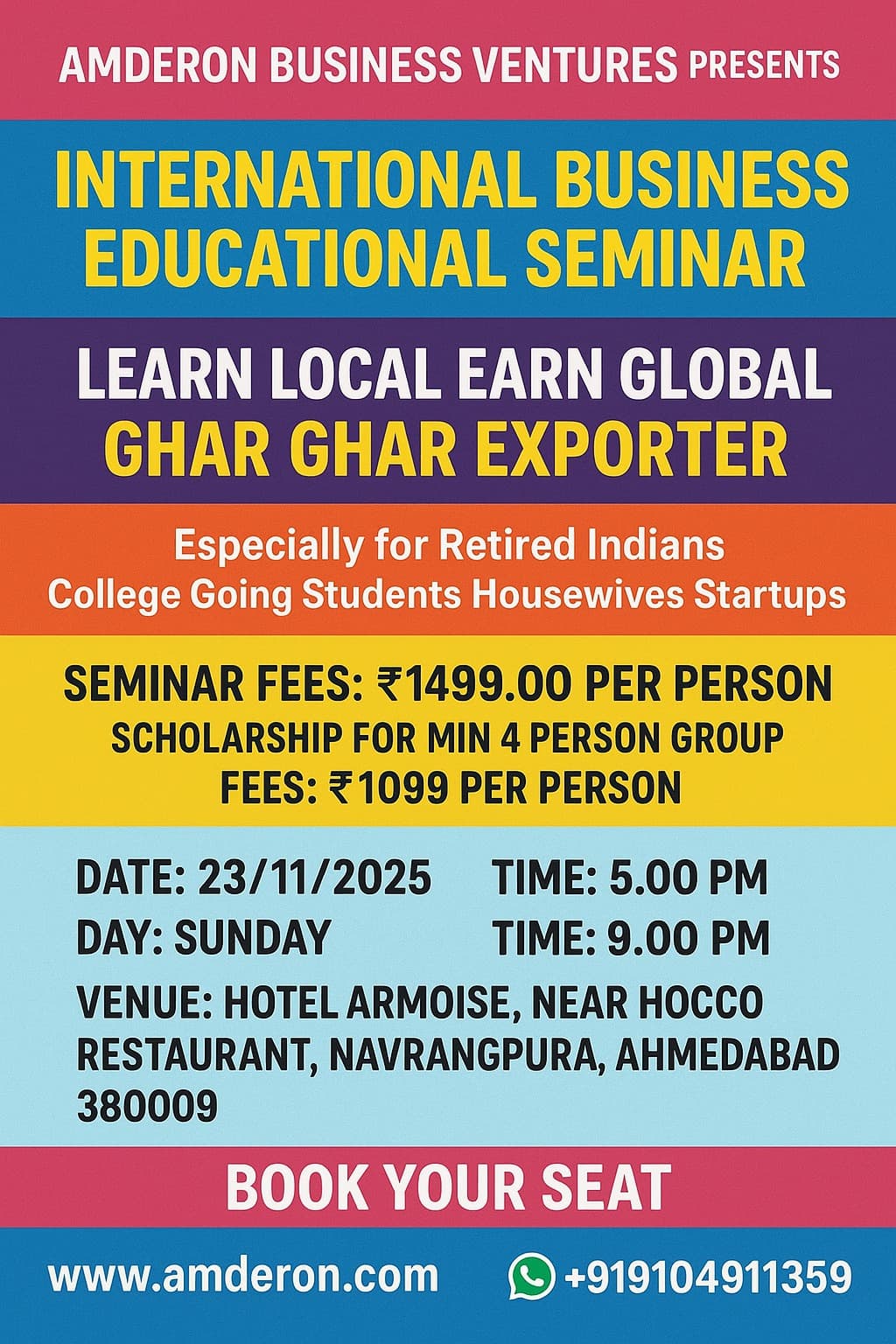 International Business Seminar English Poster