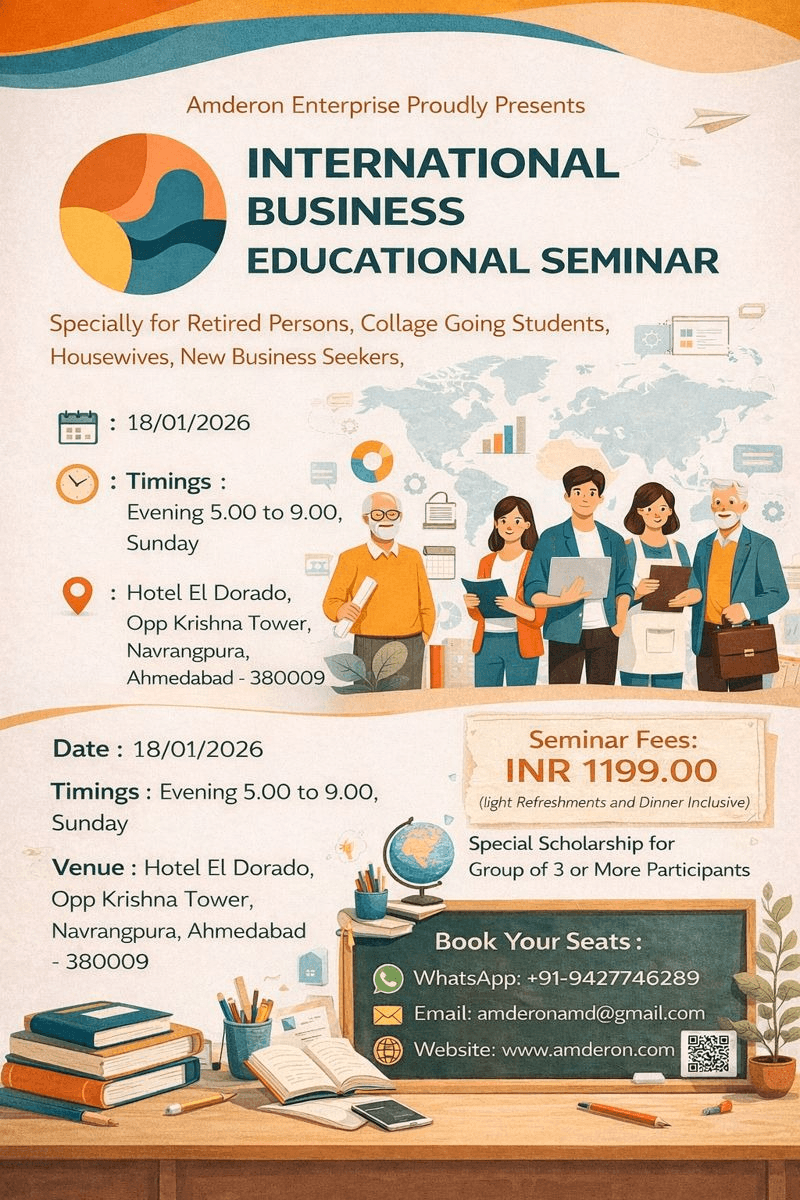 International Business Educational Seminar - Learn Local Earn Global